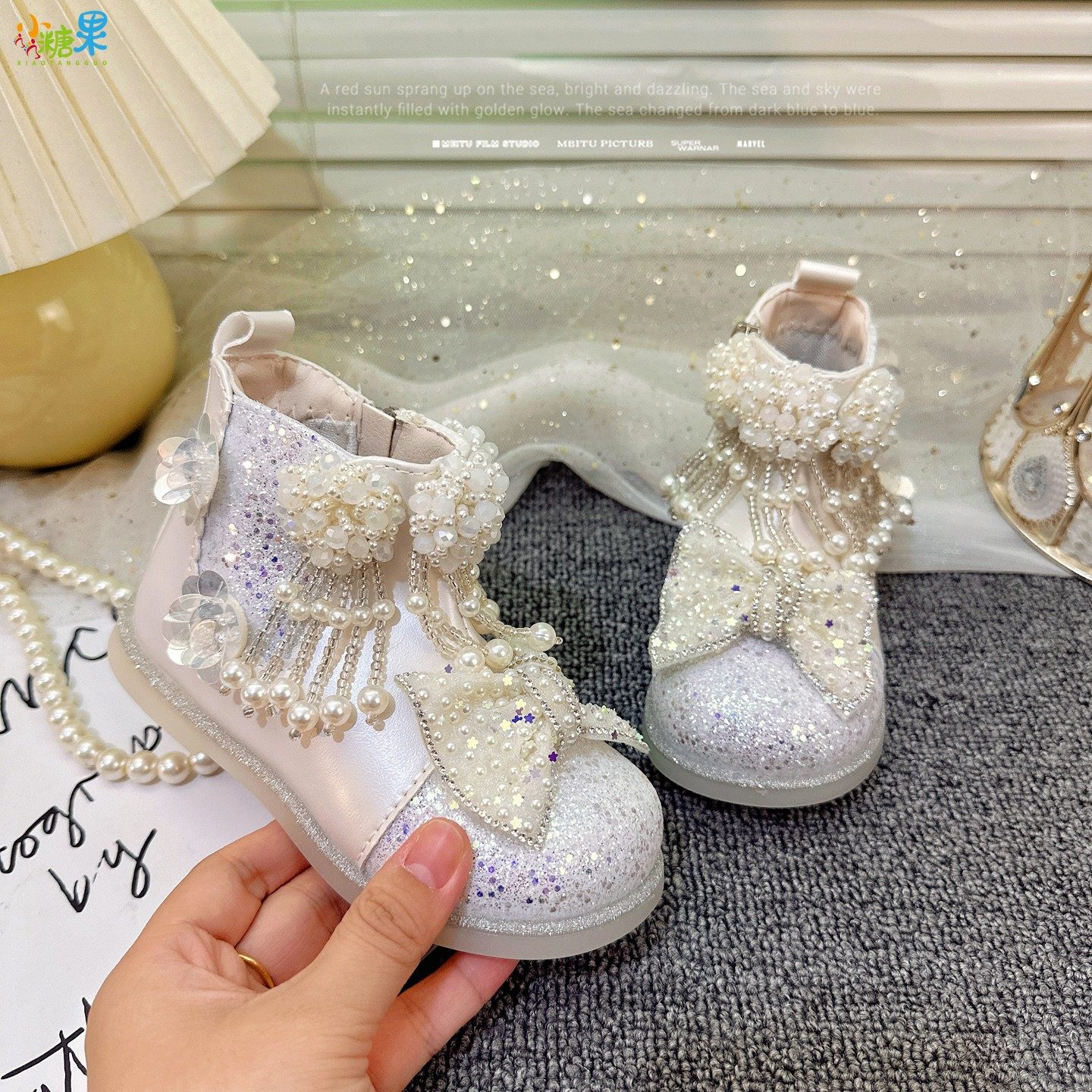 女童加绒马丁靴2025新款儿童靴子女款女孩二棉公主短靴女宝皮靴女