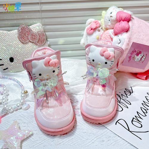 2025冬季新款女童雪地靴防水