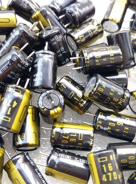 日本化工KZJ系列 金字发烧电容 16V470UF 音频电容 8MM*11MM
