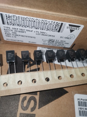 原装VISHAY-ERO MKP1837 0.1UF 160V 1% 104/100NF 铜脚薄膜电容