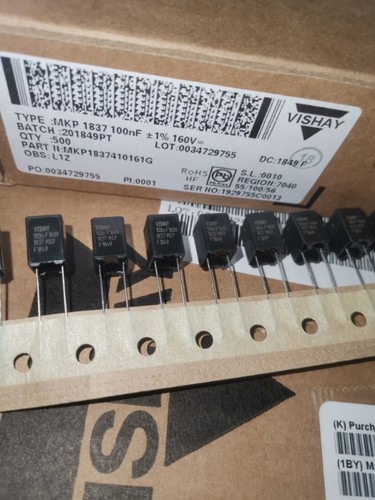 原装VISHAY-ERO MKP1837 0.1UF 160V 1% 104/100NF 铜脚薄膜电容