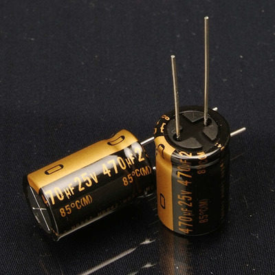 原装日本尼康 nichicon MUSE发烧音频KZ电解电容470UF25v 粗铜脚