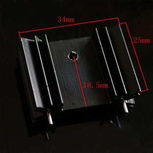 三极管用小梅花形散热片 氧化发黑做工好 IC散热