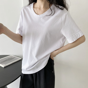 质感好货 2305 包邮 0.22KG 磨破短袖 T恤 宽松基础百搭款