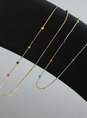 豆豆链多巴胺项链锁骨链