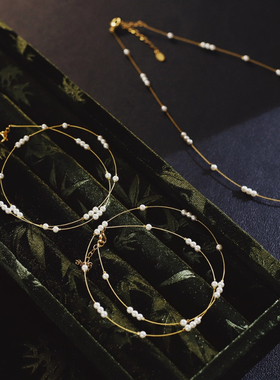 新中式满天星珍珠项链极细项圈   0.01KG