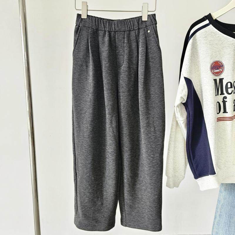 JTENGC3789#高品质好穿显瘦松紧高腰口袋薄绒压褶直筒休闲裤,女装/女士精品,休闲裤,淘宝优惠券,粉丝福利购,淘宝优惠卷