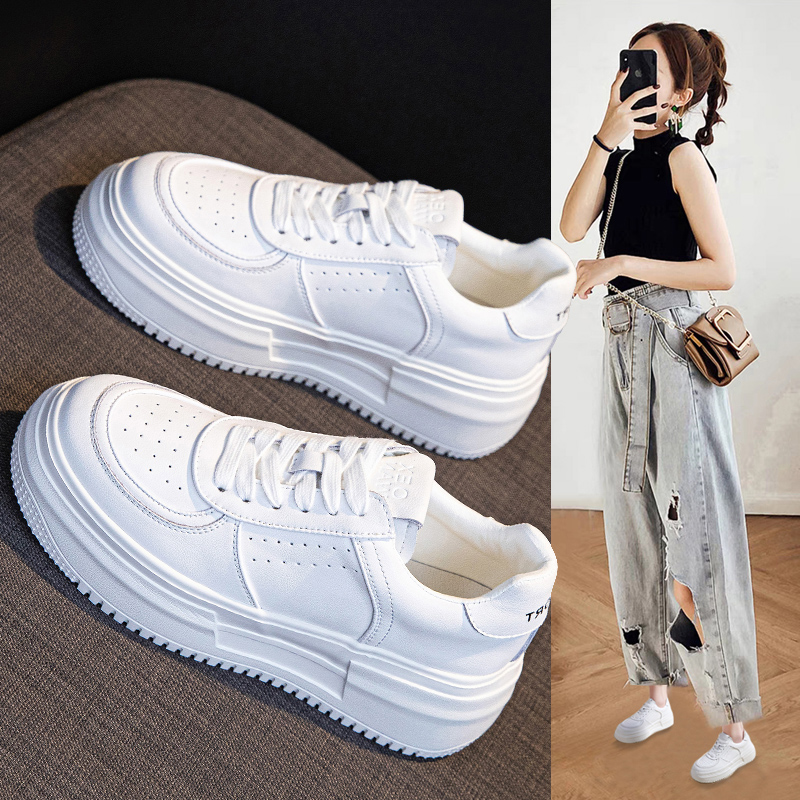 全牛皮~小白鞋网红爆款2025新款