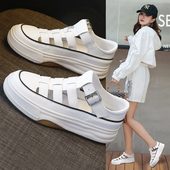 包头凉鞋 女士厚底超火罗马配裙子巨好看真皮夏 夏季 女2026新款 女款