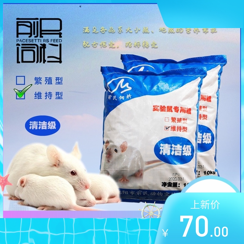 前民出品大小白鼠低蛋白维持粮花枝鼠仓鼠鼠粮大颗粒1箱10KG 宠物/宠物食品及用品 饲料/零食 原图主图