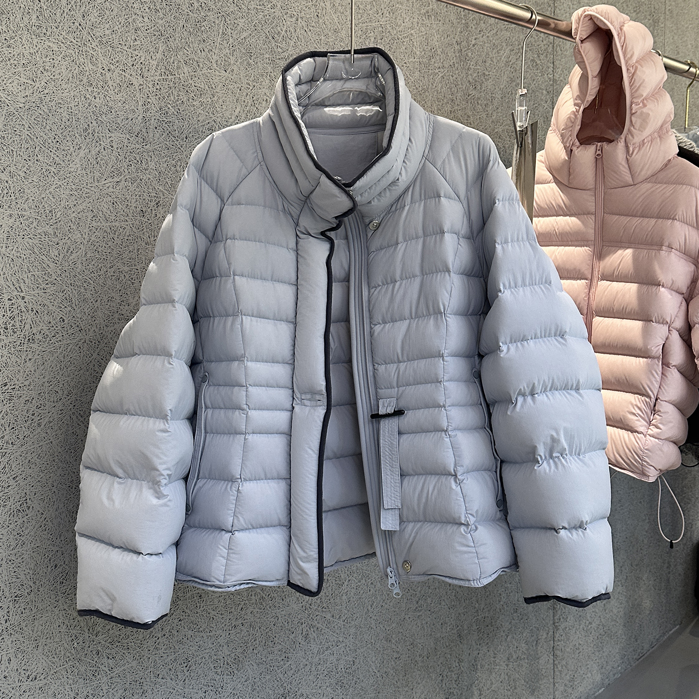 90%白鸭绒韩版宽松立领羽绒服女