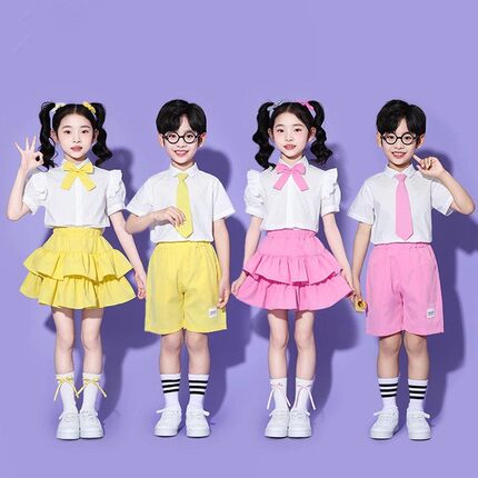六一儿童演出服运动会啦啦队表演服毕业典礼服小学生合唱服