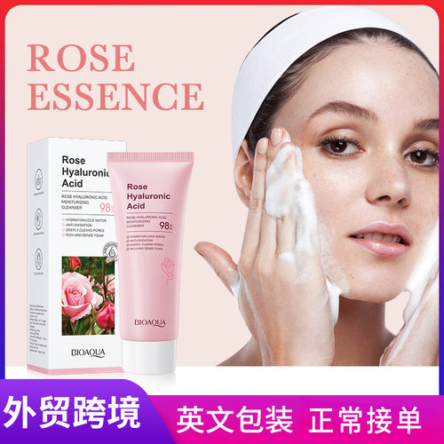 BIOAOUA Rose Hyaluronic Acid Moisturizing Facialcleanser Fa