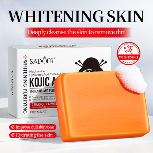 SADOER Kojic Acid Clear Soap (Foreign Version) Contains 100