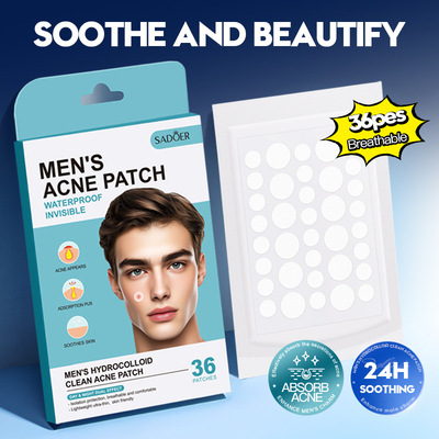 Full SADOER Men's Water Colloidal Acne Cleansing Patch for