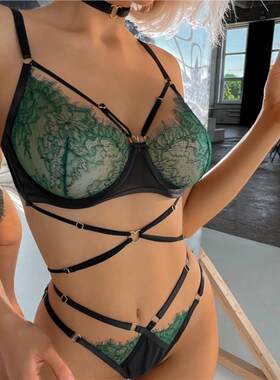 Fun lingerie lace breathable sexy lingerie bra set 性感内衣