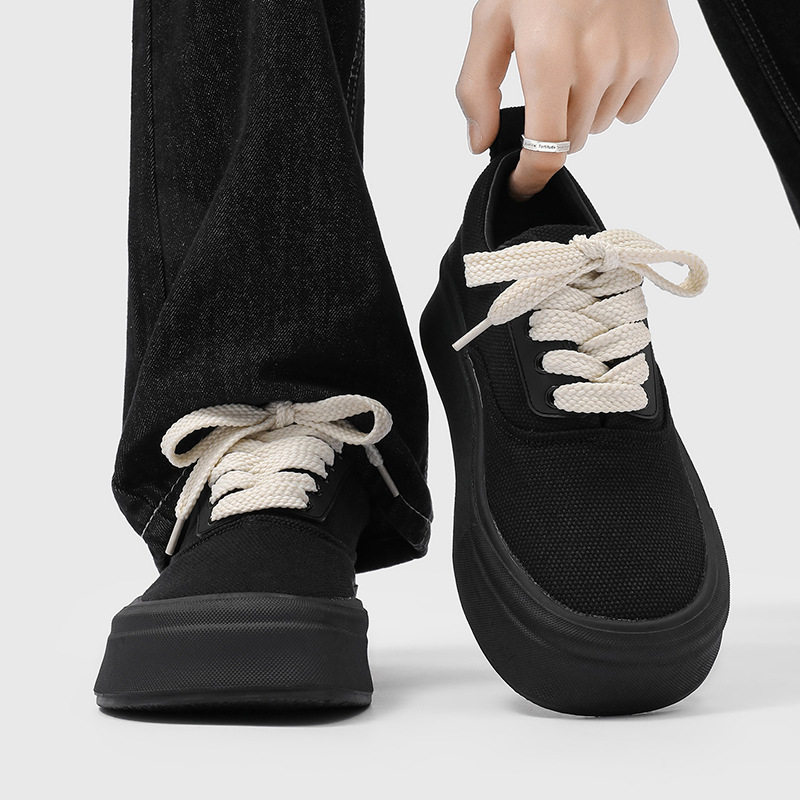 新款男鞋透气大头休闲鞋潮款高级感板鞋百搭男鞋