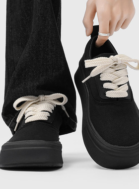 新款男鞋透气大头休闲鞋潮款高级感板鞋百搭男鞋