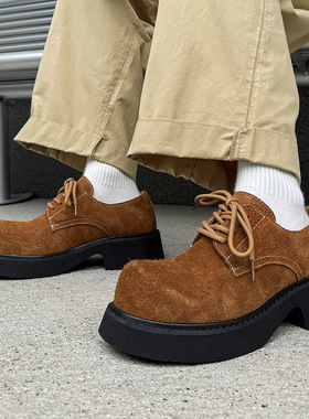 春季日系潮牌鞋子高级感复古小众长毛红色 驼色 米色