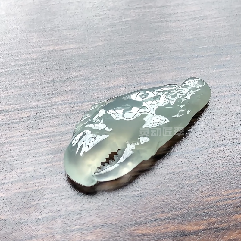 钱夹精细横财在手螃蟹钳夹翡翠