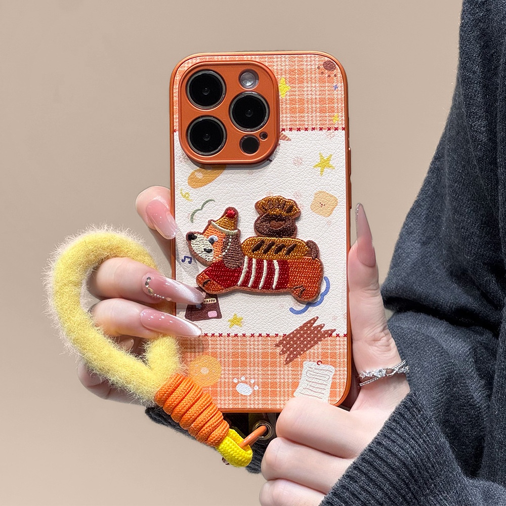 2025适用苹果17手机壳iphone16promax挂绳14全包新款15皮纹防摔