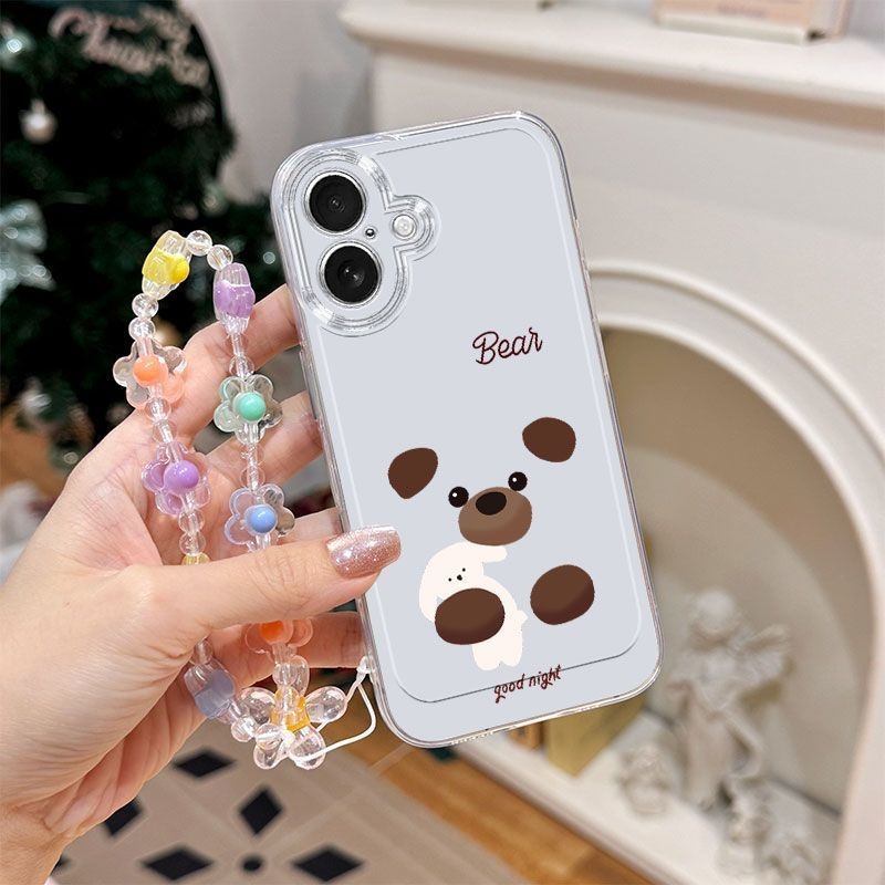 2025英文镂空小狗适用于苹果17PROMAX手机壳iPhone16卡通15趣味14