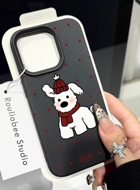 2025适用苹果17手机壳苹果16pro新款13卡通12皮纹全包款15圣诞