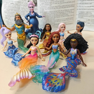 外贸出品美迪家小美人鱼爱丽儿的冒险故事收藏人偶蛋糕摆件装饰