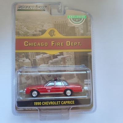 1:64 greenlight绿光1990雪佛兰芝加哥消防车