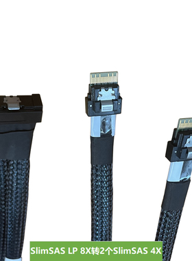 SlimSAS LP 8X(8654)转2个SlimSAS 4X(8654),Dell H750,H755专用