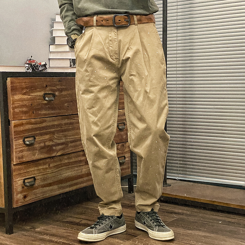 其他长裤工装休闲油漆点