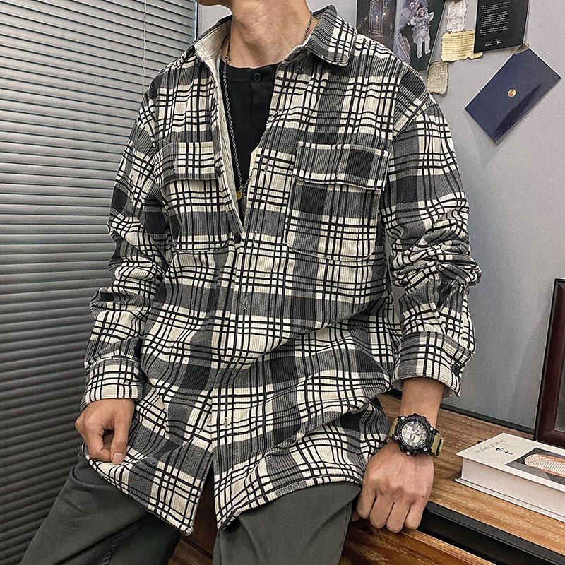 其他立领长袖个子全棉衬衫