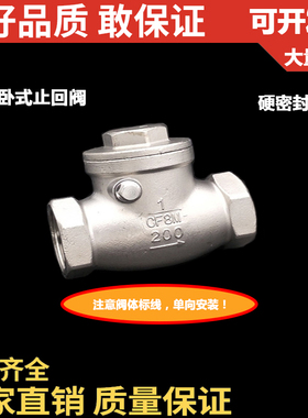 201/304不锈钢丝扣丝口卧式止回阀/逆止阀/内螺纹止回阀/H14W-16P