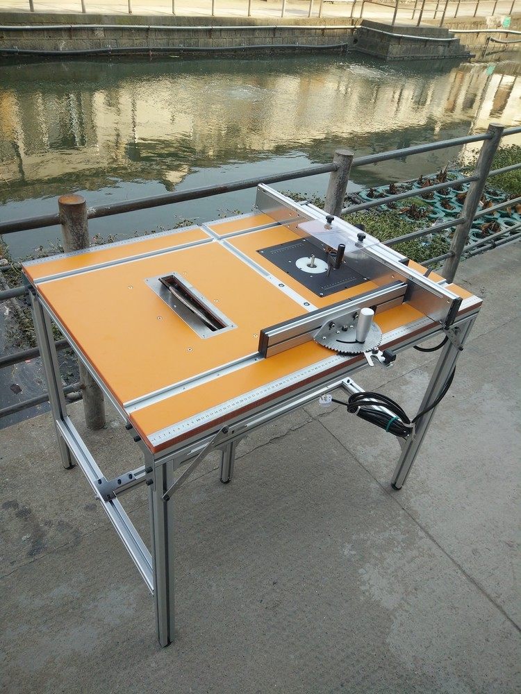 木工雕刻机倒装台电圆锯倒装工作台铣倒装板立铣修边仿形开榫神器