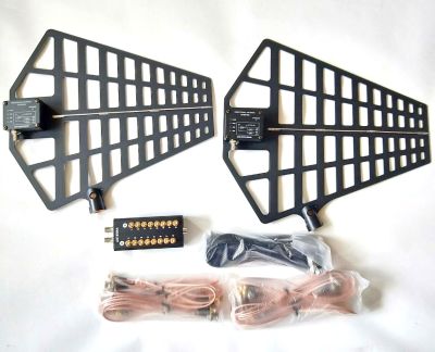 无线话筒信号放大器鲨鱼旗旗分配器一拖八通道小蜜蜂加天线分配器