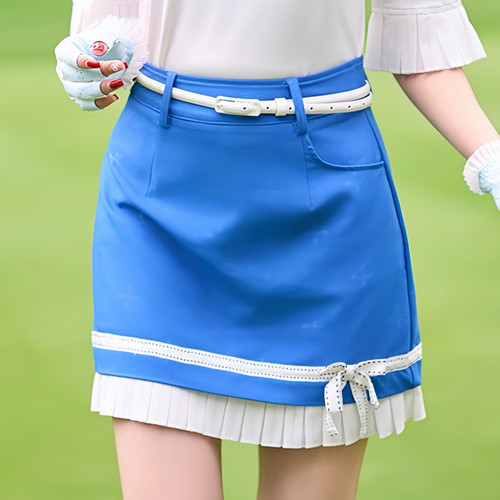 新款高尔夫短裙 女士户外运动裙子 带安全裤防走光轻薄透气弹力