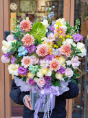 新品 抱抱桶鲜花南京同城配送实体花店毕业季 生日节日小众鲜花