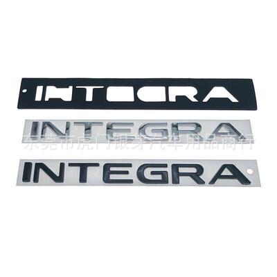 适用于本田型格英文改装标 INTEGRA车标车身后备箱贴标ABS字母贴