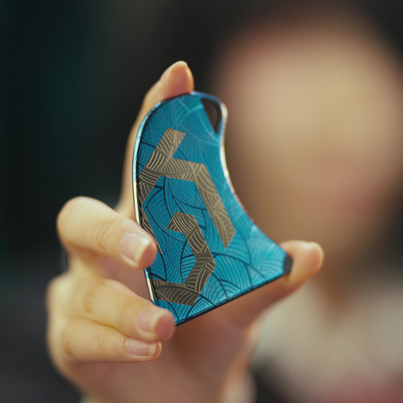 gain盖隐定制钛合金多用途刮板刮痧板