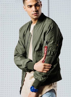 阿尔法工业ALPHA 战术 L-2B蜻蜓飞行夹克旗帜版MA-1   MJL46001C1