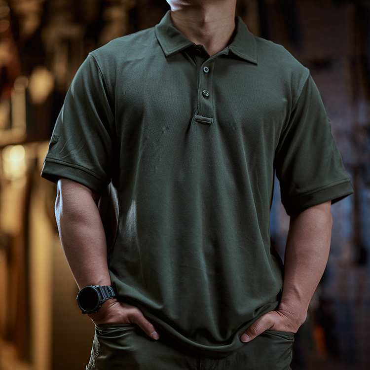 美国Condor户外休闲弹力透气吸汗翻领短袖高性能战术T恤POLO衫男