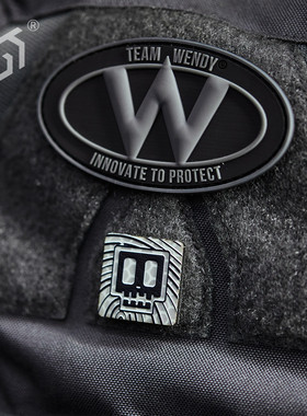 Gain盖隐技术Villain「善人」骷髅夜光章 魔术贴士气章晶格夜光章