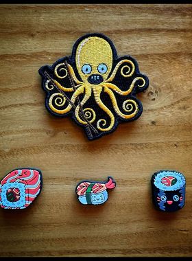 美国PDW Sashimi Sushi V4-V6 PDW士气章PVC魔术贴章军迷背包补丁