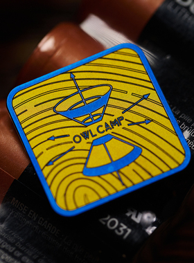 Gain联名OWL CAMP   1英寸钛合金士气章 魔术贴章