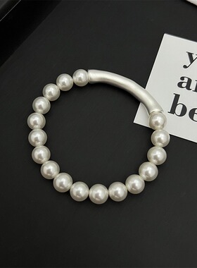 适合夏天竹节珍珠手链女轻奢小众精致高级感2025新款手串手镯配饰