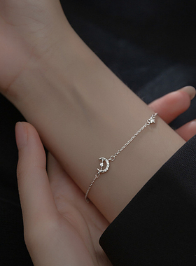 纯银手链女小清新丘比特之箭森系