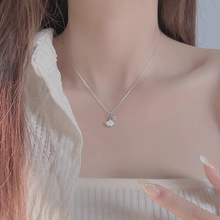 S925纯银银杏叶项链女生轻奢高级小众设计感锁骨链2025新款送闺蜜