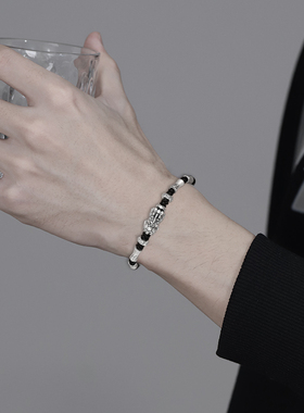 2025新款竹节貔貅手链男士新中式复古手串锦鲤手绳生日礼物送男生