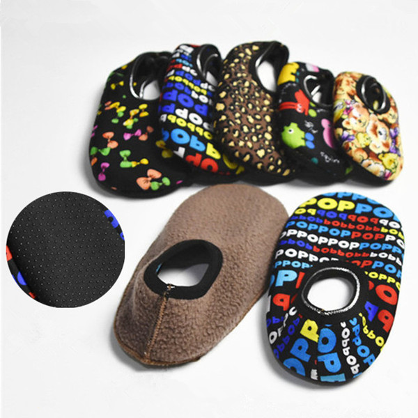 2双亲子防滑地板加绒加厚袜套