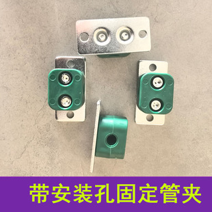 西德福 轻型内六角管夹 钢管固定夹塑料管夹 底板加长管夹6-35